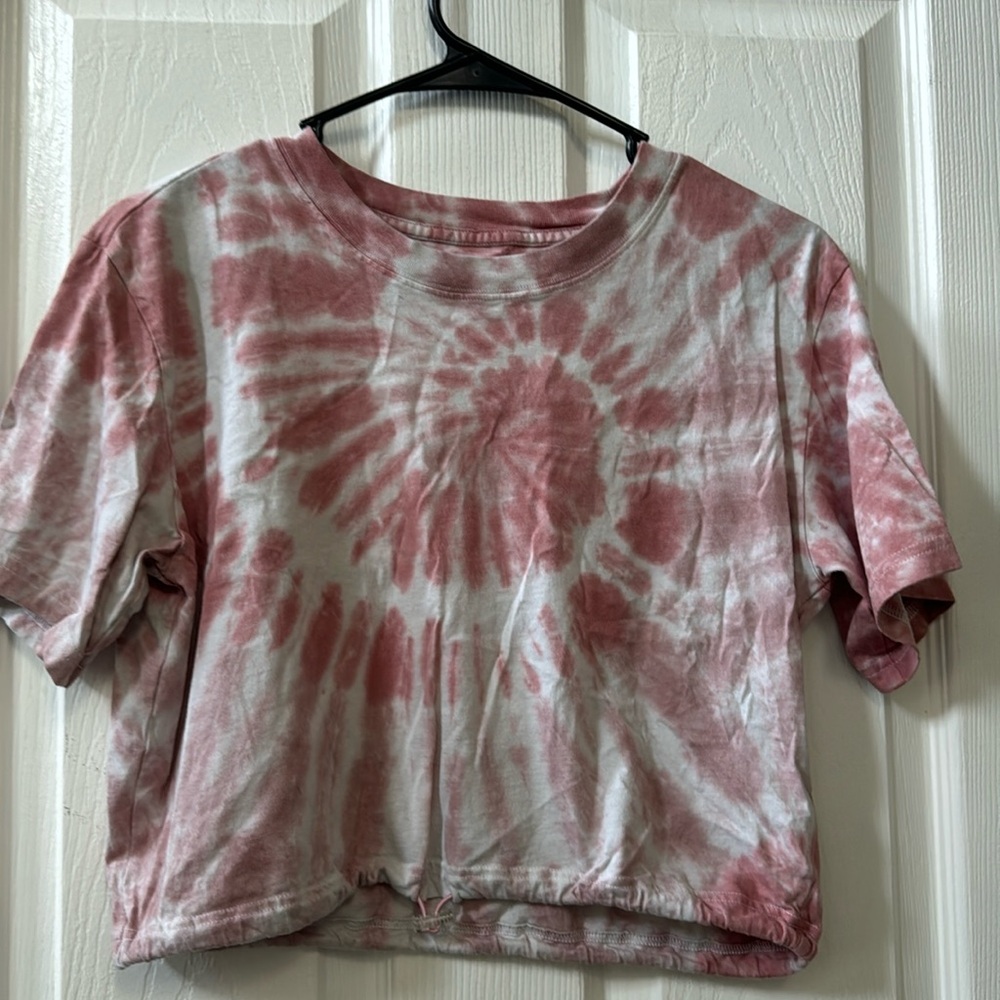 Pink brand crop top
